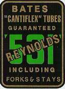 Special '531' transfer for frames with Cantiflex tubing