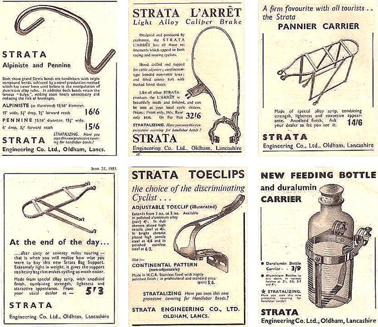 Various advertisements ‘Cycling’ 1952 to 1954
