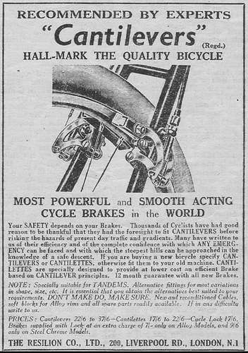 Advert from The Bicycle August 1949