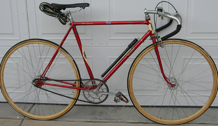 John's Mercian in its latest guise with wood sprints fitted September 2011